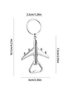 3pcs Creative Airplane Bottle Opener, Customizable Metal Beer Bottle Opener, Home/Portable Use, Gift For Father - Multicolor - View 5