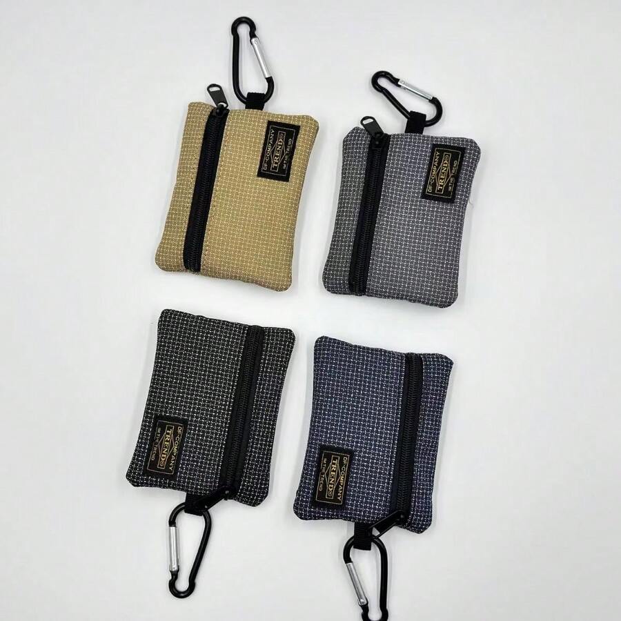 Minimalist Multifunctional Small Pouch New Outdoor Coin Purse Compact And Versatile Design With Carabiner For Women For Men Wallet Mini Wallet Purse Wallet Travel Wallet Coin Wallet Wallet Wristlet Wallet - Multicolor - View 1