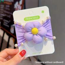 1pc High Elasticity Hair Scrunchies, Extra Wide Durable Hair Ties For Ponytail, Sweet & Cute Hair Accessories