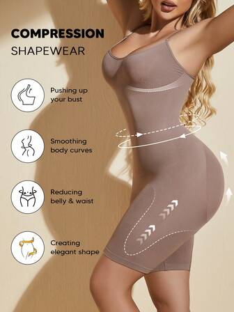 Mono ajustado con cintura elástica alta para dar forma, apto como capa base para mujeres