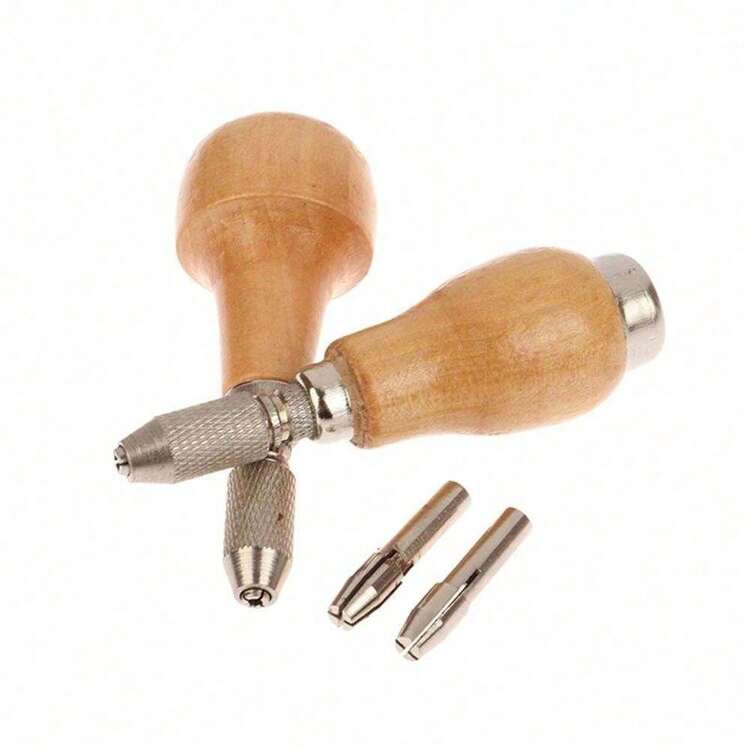 1 件珠宝商针式虎钳珠钻头，带木球柄夹头工具 - 黃色 - 查看 4