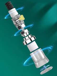 1 Set/8 Pcs Home Faucet Water Filter, 9th Gen Filtration Tap, PP+ABS Material, Kitchen Faucet Water Purifier, 360° Universal Rotation Filter With Cartridge, Suitable For Kitchen & Bathroom