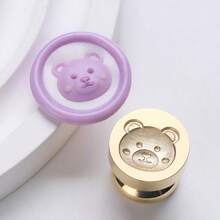 1 件新款可爱系列蜡封印章，27 种图案选择 - 蔬菜/水果/植物/动物，压花实心黄铜，适用于 DIY 贺卡、信封、邀请函和密封装饰、返校、学校用品