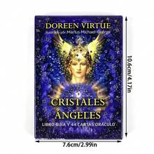 44pcs Oracle Cards & Crystal Angel Divination Cards, Spanish Version - Purple - View 3