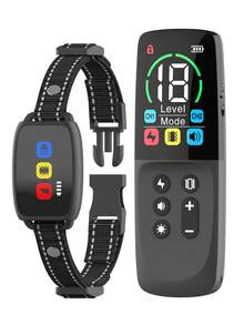 New Pet Colorful Screen Training Collar,Remote Control Dog Training Shock Collar Anti-Bark Collar, 800m Remote Control Range, Adjustable Sound & Light Mode, 3 Training Modes, IP67 Waterproof, Dog Supplies 760