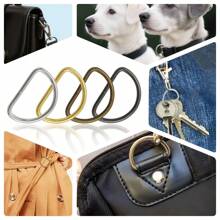 20 pièces/paquet Boucle de connexion en métal D Ring pour ceinture, sangle de sac à main, accessoire de sac, chaussure, DIY, couture. Tailles : 10/12/15/20/25/32/38 mm