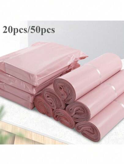 10/20/50 Pcs Thick Waterproof Solid Color Mailing Bags, Simple Multi-Purpose Packaging Bags Suitable For School, Office, Shipping, Mailing Back To School