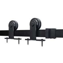 Complete Sliding Door Kit For Sliding Door System With 200 Cm Sliding Door Rail - Black 5 - View 6