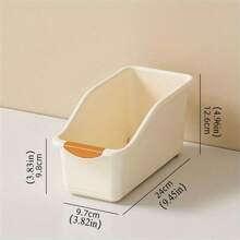 1/2pcs Plastic Multi-Functional Storage Box Set, Curved Design Suitable For Home Organization, Ideal For Cleaning Products And Household Essentials, Storage Boxes, Baskets, Containers For Home Organizing