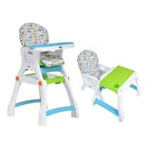 Silla para alimentación complementaria con múltiples funciones 2 en 1 - Azul - Ver 3