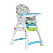 Silla para alimentación complementaria con múltiples funciones 2 en 1 - Azul - Ver 1