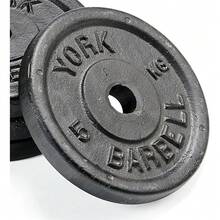 Home Gym Set  York Fitness Cast Iron Weight Plates Fit All Standard 1 Inch Diameter Bars - Dumbbell Weights Set Perfect For Bodybuilding Weight Lifting Home Gym Equipment - 4x5 Kilograms, Black - default - View 6