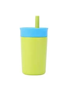 Caneca Térmica Personalizável de Aço Inoxidável de 12 oz com Canudo, Copo de Carro Isolado de Capacidade Pequena - Multicolorido - Visão 11