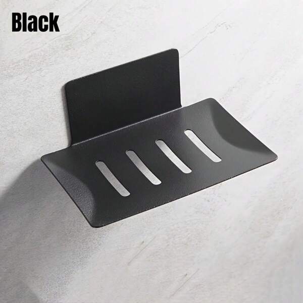 2 Wall Mounted Soap Holders, Metal Soap Boxes, No Drilling Required, With Drainage Function, Used For Bathroom Shower Organization. Back To School