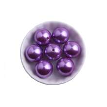 High Quality 20mm 10/20pcs Pack Random Mix Colorful Color Acrylic Faux Pearl Beads For Chunky Bubblegum Necklace Bracelet Beaded Pen Keychain Jewelry Making