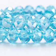 4mm, 6mm, 8mm Cuentas de cristal facetadas planas de color verde oscuro AB, cuentas de vidrio en forma de rueda para joyería, pulsera, collar y manualidades