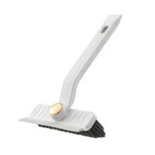 Multifunctional Rotating Hard Bristle Tile & Crevice Cleaning Brush, 2-In-1 Bathroom Tile, Window, Wall, Floor Scrub Brush