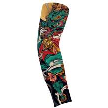1/6pcs Temporary Tattoo Arm Sleeves Arts Fake Slip On Arm Sunscreen Sleeves Body Art Stockings Protector -Designs , Tiger, Dragon, Skull, And Etc Unisex Stretchable Cosplay Accessories, Temporary Tattoo Arm Sleeves Arts Fake Slip On Arm Sunscreen Sleeves Body Art Stockings Protector -Designs , Tiger, Dragon, Skull, And Etc Unisex Stretchable Cosplay Accessories