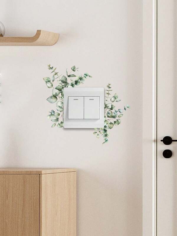 Adesivos de parede para interruptor com padrão de girassol e folhas, decalques decorativos autoadesivos para interruptores, adesivos para decoração de casa, adesivos, adesivos de parede, decalques de vinil para decoração de casa, decorações de primavera para dar um novo visual à sua casa, adesivos de decoração Rama, presentes, aniversário, formatura, decoração de parede, decoração de quarto, adesivos personalizados