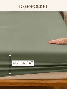 四件套100%纯棉床上用品，易于打理，亚麻质感，包含1张床单、1张床笠、2个枕套，可选特大号、大号、标准大号、单人床尺寸，35厘米深口袋设计，透气舒适，简约风格，是送给父母和朋友的绝佳礼物。