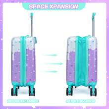 1pc Card Holder/5PCS Cute Luggage Set 5 Piece Suitcase Set 16inch Hardside Luggage With Spinner Wheels Girls Carry On Luggage Travel Rolling Luggage Carry On Luggage Airline Approved Bag For School School Accessories School Stuff