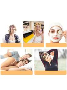 Leopard Sport Stirnband Schlafwireless Kopfhörer Echt kabelloses Ohrhörer mit Mikrofon Over-Ear Kopfhörer für Yoga Workout Schlaf Laufen Camping Computer Telefone PC