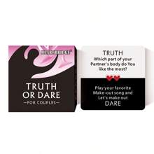 1PC Couple Bedroom Fun Card Games, Tabletop Games, Sex Games, Sex Toys, Exciting Truth To Heart Adventure Challenges, Romantic Valentine's Day And Christmas Gifts For Partners, Perfect For A Perfect Date Night | 50Cards|