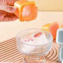 Easy Release Ice Cube Tray, Fridge Standalone DIY Homemade Baby Food Ice Popsicle Mold Ice Cream Maker Plastic Ice Box