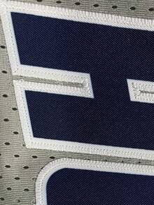 3pcs Men's Basketball Shorts, Grey With Embroidered Pockets