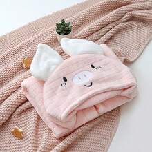 TDHD Coral Fleece Hooded Cartoon Animal Cloak Bath Robe, Fade Resistant, 100% Cotton, Kids Towel, Grade A - Multicolor - View 6