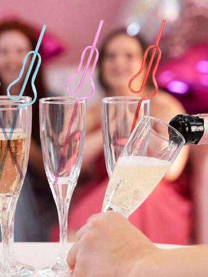 5/10/20PCS Fun Hen Party Straws, Bachelorette Party Decorative Straws, Cartoon Art Shape Plastic Straws, Reusable Plastic Drinking Straws, Sweet Wedding Party Straws, Ideal Bridal Gifts, Adult Parties, Nightclubs, KTV, For Festive Parties, Jazzing Up The Breakfast Milk Or Juice, Graduation Party, Christmas Gifts.1PC Back To School,School Supplies