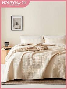 2/3pcs Ultra Soft Microfiber Ultrasonic Stitching All Season Duvet Cover Set, Classic Elegant Style Comfortable Bedding, Lightweight & Fluffy Texture, 1 Duvet, 2 Pillow Shams, Beige