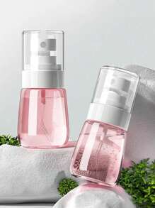 1/2pcs Mini Hair Refresher Sprayer - Ultra-Fine Mist 360-Degree Stylist Sprayers With Perfume Atomizer Pump , 60ml And 30ml Capacities, Refillable Clear Containers, Compact And Portable Back To School