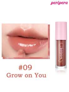 K-Beauty Peripera Ink Glasting Lipgloss, VEGAN, mit Pflanzenextrakt Öl, wasserdichter Farbe-Effekt, spiegelnder wasserhaltiger Lipgloss, Glaslipgloss, volumenverstärkend, natürlich feuchtigkeitsspendend, leicht und feuchtigkeitsspendend, strahlungsunterstützend, langanhaltend, tägliches Lippen Make-up, koreanisches Make-up