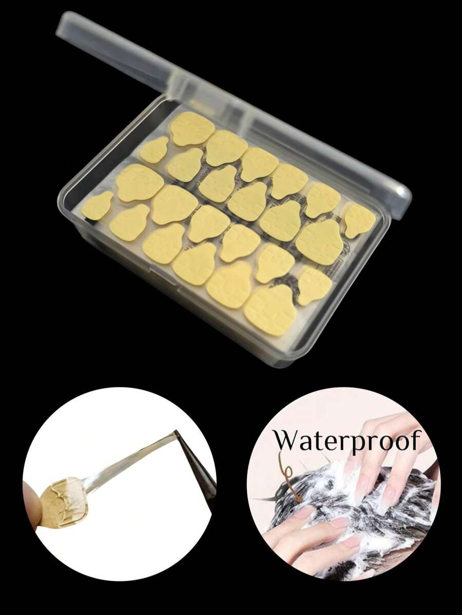 600pcs/25sheets High Quality Nail Art Stickers, Transparent Double-Sided Waterproof Breathable Nail Decals, Women Nail Art Supplies