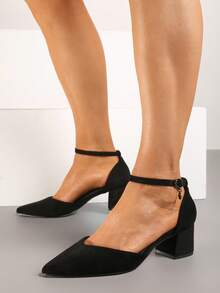 Pumps Vices avec talon pailleté et semelle intérieure naturel avec application métallique - Noir - Voir 2