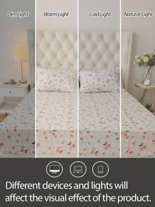 Set de 2/3 cearșafuri cu elastic în culoarea cireșei (1 cearșaf cu elastic și 1/2 fețe de pernă fără pilotă)