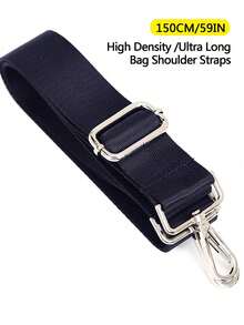 Correa para el hombro de nailon azul extra larga de 150 cm y gruesa para mochila de hombre con correa para hombro transversal para bolso de mujer