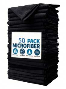 5pcs Microfiber Absorbent Cleaning Cloths, Kitchen, Home, Dish Wash, Car Washing Towels