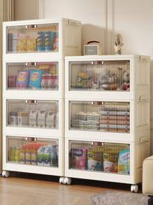 Multilayer (5/4/3/2/1) Freestanding Baby Wardrobe, Thick Infant Storage Cabinet, Household Snack & Clothes Organizer Box, Kids Mini Closet
