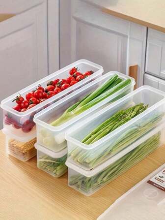 1–10 Pack Airtight Stackable Rectangular Containers – Herb Keeper & Meal Prep Bento Box | Freezer & Microwave Friendly, Lockable Lids | Refrigerator Organizer, Back To School Supplies