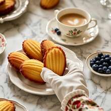 1 包不粘玛德琳蛋糕烤盘，12 腔碳钢贝壳形烘焙蛋糕模具，适用于烤箱烘焙，黑色