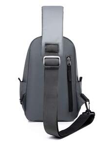 Casual Large Capacity Shoulder Bag For Men, Minimalist Design Suitable For College Student, Outdoor, Multi-Purpose Crossbody Bag - Multicolor - View 6