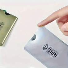 5 Stücke RFID-blockierende Kartenschutzhüllen, NFC-abschirmende ID, Kartenlese-Sperre, zum Schutz von Metallkreditkarten, Rückkehr zur Schule, Schulmaterial