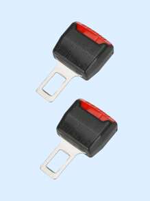 2Pcs Car Seat Belt Extender - ABS And Alloy Thickened Tongue Design, Plug And Play Easy Installation, Reduces Restraint And Improves Comfort, Suitable For Most Vehicles, Stainless Steel Non-Slip Buckle With 2Mm Thick Lock Tongue Meets International Standards, Does Not Affect Original Car Function, Practical, Provides Extra Length, Universal Anti-Strangle Tension Adjuster