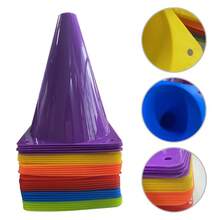 10pcs Sign Bucket For Soccer Training Equipment, Obstacle Course, Basketball Assistance, Cone-Shaped Barrel For Physical Training(Random Color) - Random Color - View 3