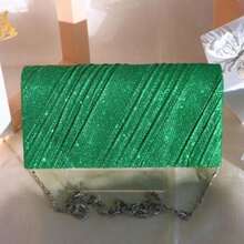 Women Glitter Crossbody Bag/Wallet For Party/Banquet/Wedding WT189-27 - Green - View 1