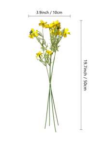 2 Bundles /8 Pcs, Artificial Daisy For Home Decoration, Fake Wildflowers Spring Flowers For Wedding Decoration, Daisy Mums Flowers Outdoor UV Resistant No Fade Greenery Shrubs Plants Indoor Outside Hanging Planter Home Wedding DIY Sunflowers Artificial Flowers