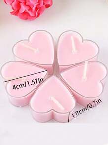 1 set de bougies en forme de cœur, bougies en cire, ambiance romantique, humeur festive, décoration intérieure, cadeau d'anniversaire, cadeau pour petite-amie, fête, fête des mères, chaque bougie brûle pendant 1,5 à 2 heures, DIY, indispensable pour le mariage, les fiançailles