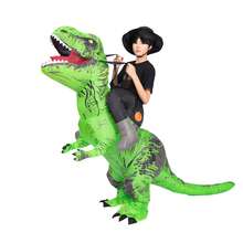 1 Piece Of Funny Tyrannosaurus Rex Mount Inflatable Suit For Teenagers And Adults, Suitable For Parties, Halloween - Multicolor - View 6